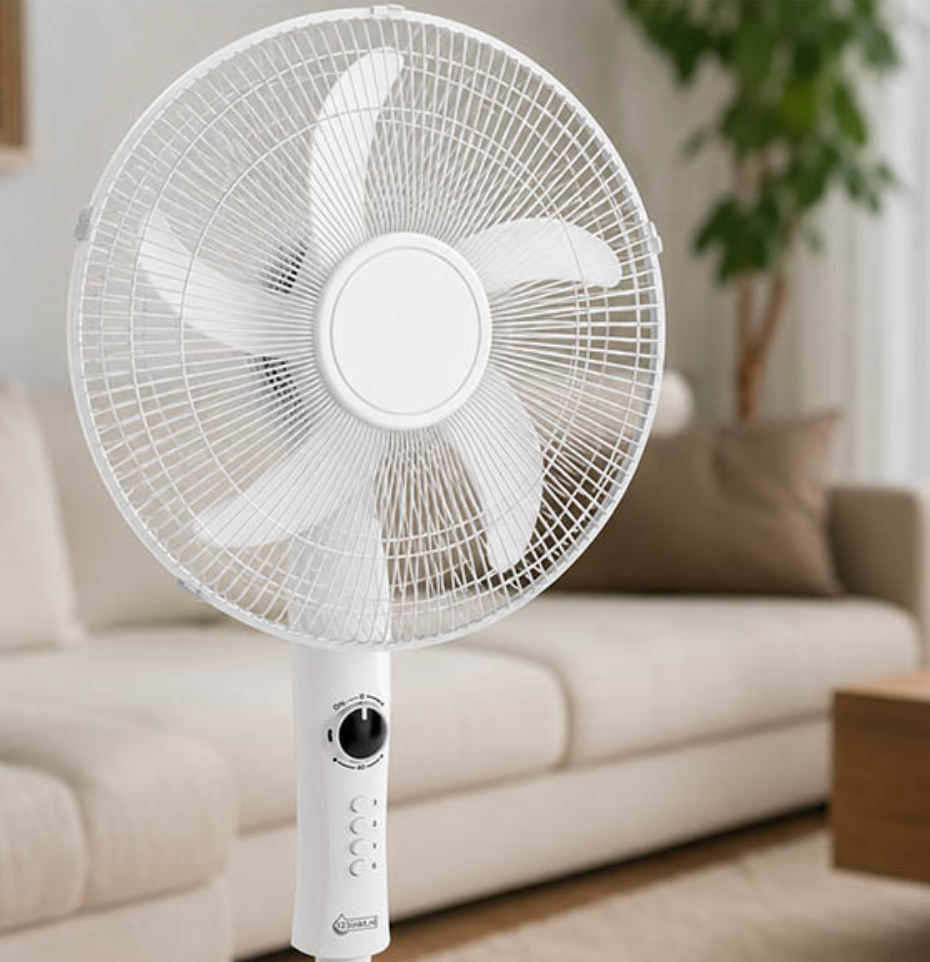 Ventilator staand wit
