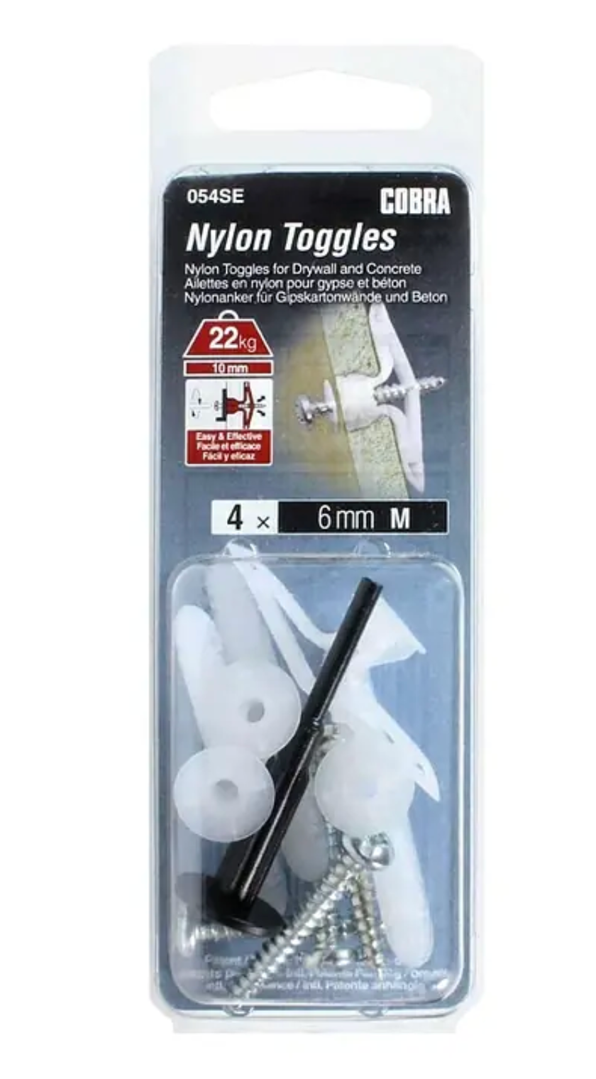 Cobra Tuimelpluggenset Nylon M met schroeven