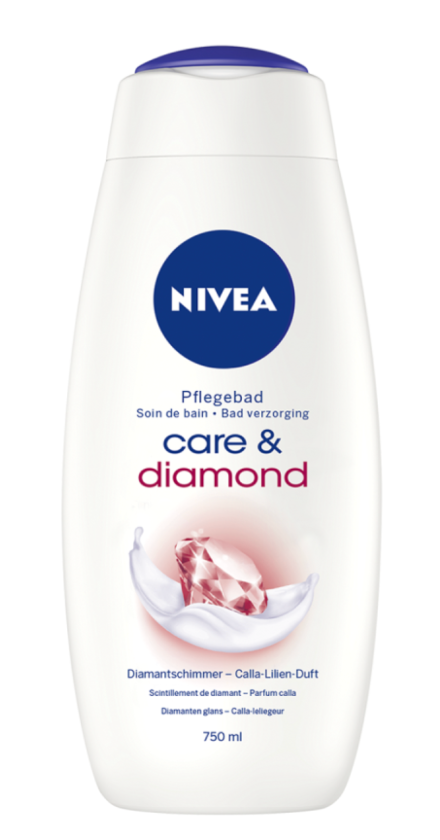 Nivea Care & Diamond Touch Bad Douchegel Fles 750ml