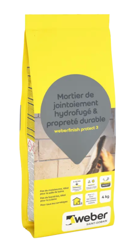 Weber Finish Waterdicht Grijs 4 kg