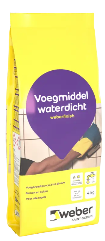 Weber Finish Waterdicht Lichtgrijs 4 kg