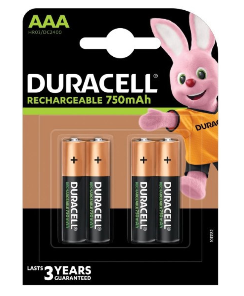 Duracell Pre-Charged HR03 LSD  Duralock AAA - 4-pack - 900mAh
