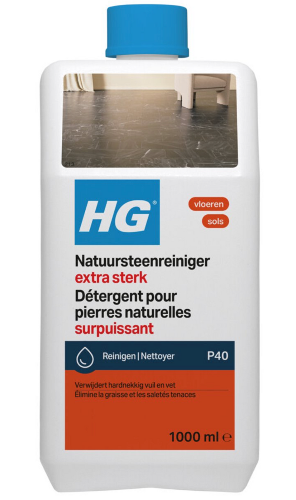 HG natuursteenreiniger extra sterk (product 40)