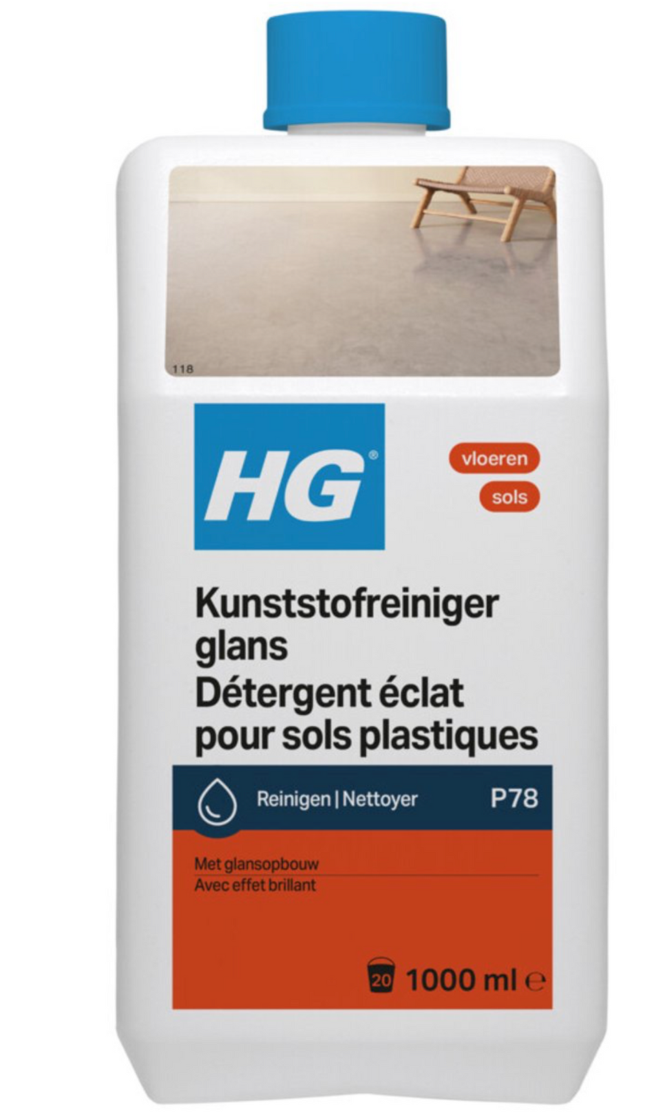 HG kunststofreiniger glans  (product 78)