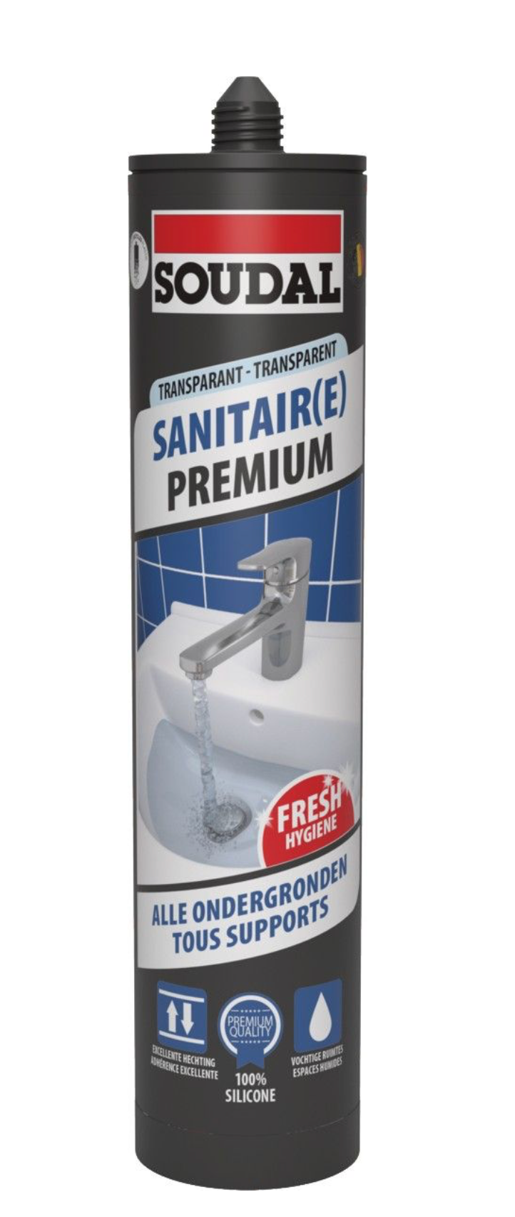 Soudal Sanitair Silicone Transparant