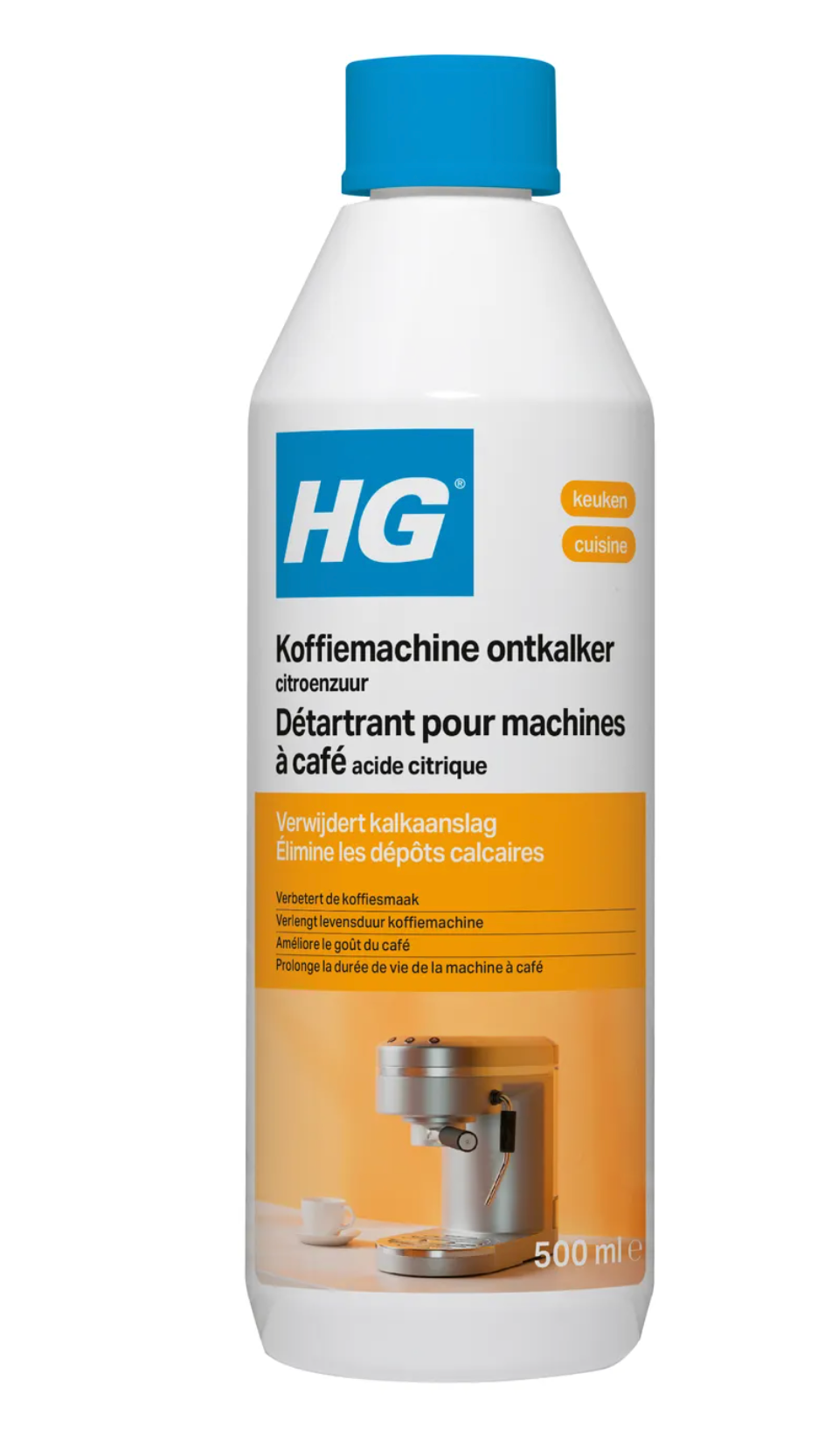 Koffiemachine ontkalker 500ml HG