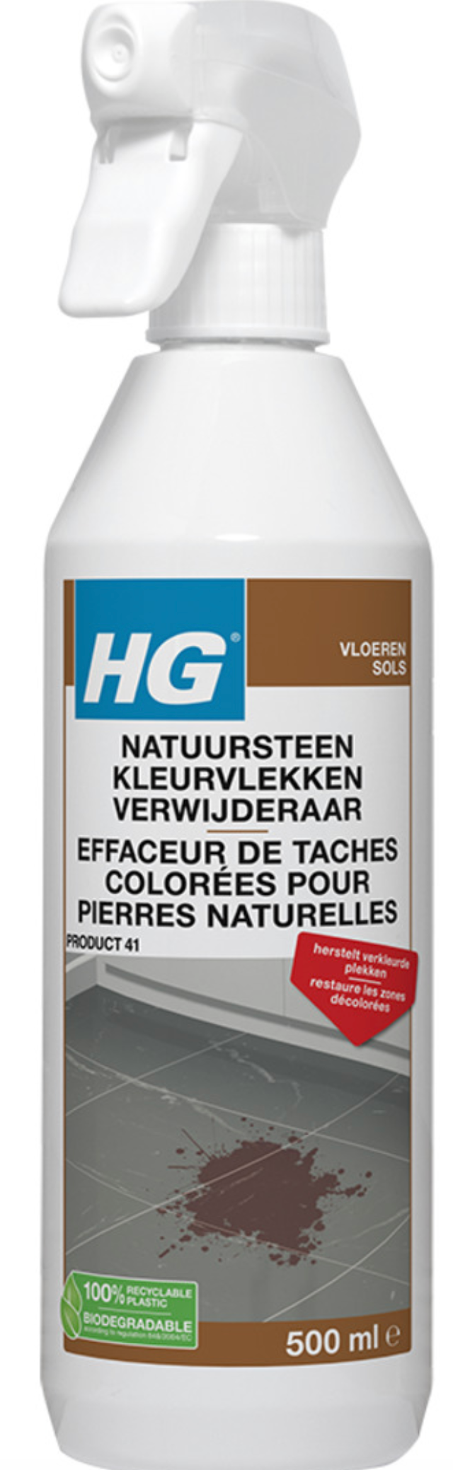 HG natuursteen kleurvlekkenverwijderaar 500 ml