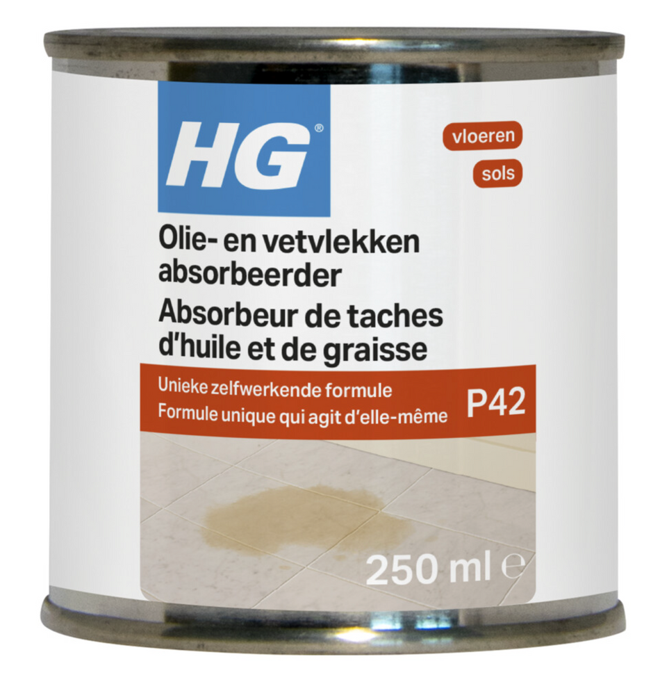 Olie-en vetvlekken absorbeerder HG