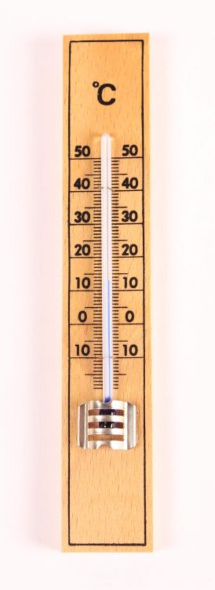Thermometer Hout Bruin 15 cm