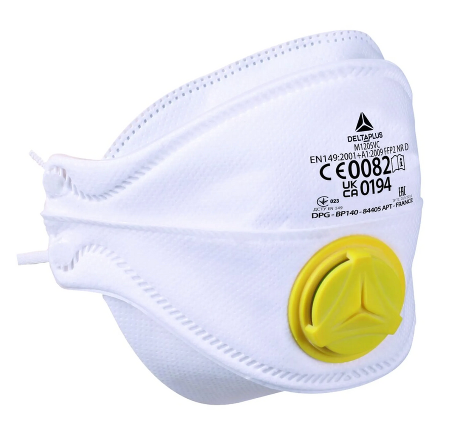 2 stofmaskers met ventiel - FFP2V