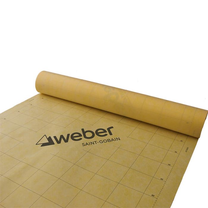 WeberSys Dry GOLD – Waterdichtingsmembraan voor Tegels (per meter)