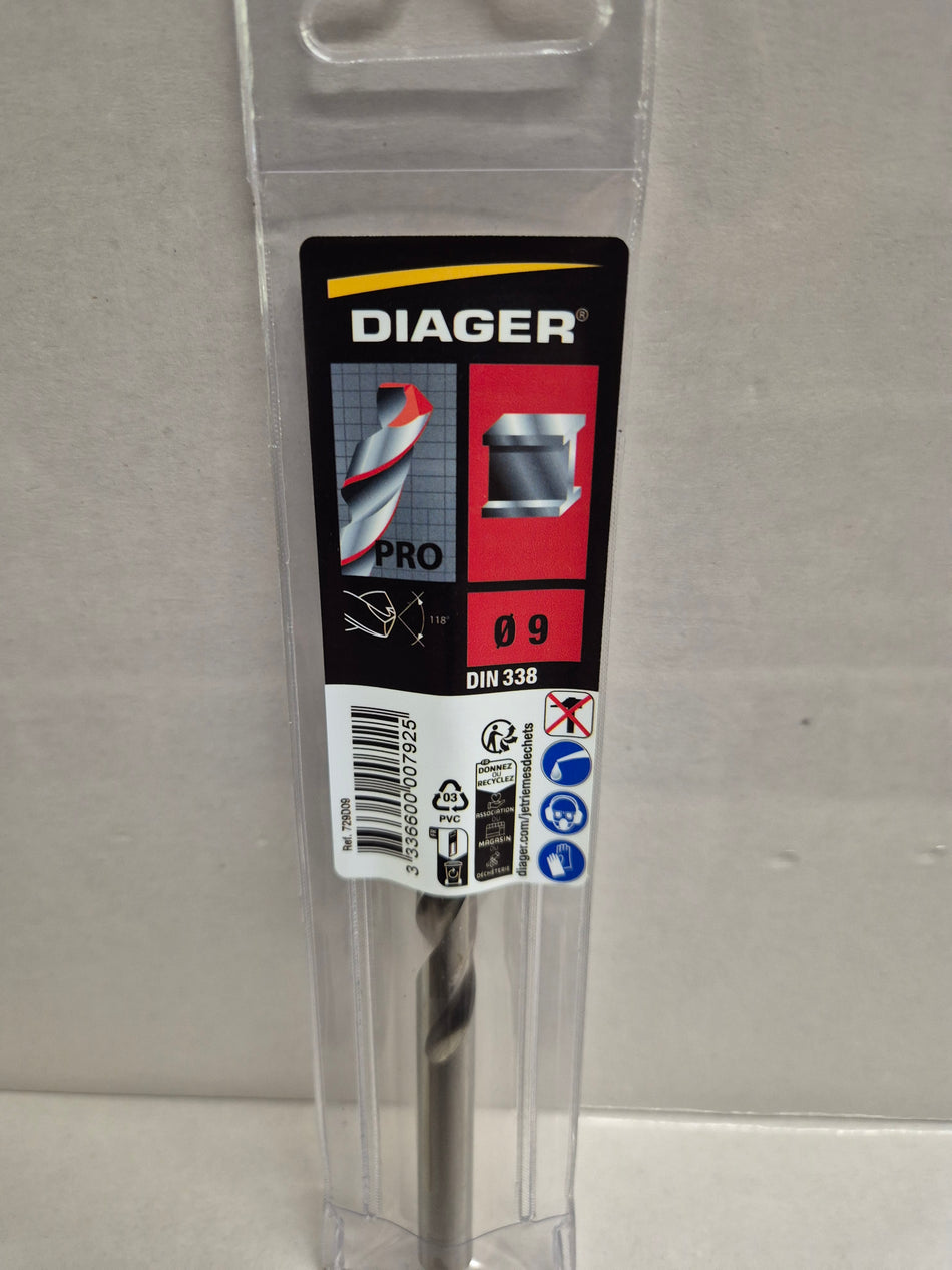 Diager Metaalboor 9mm pro