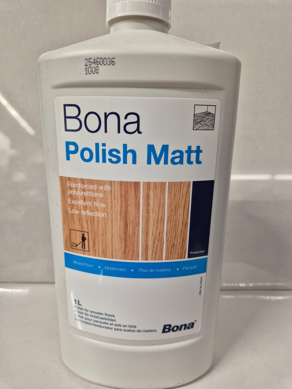 Bona polish mat houten vloeren 1l kleurloos