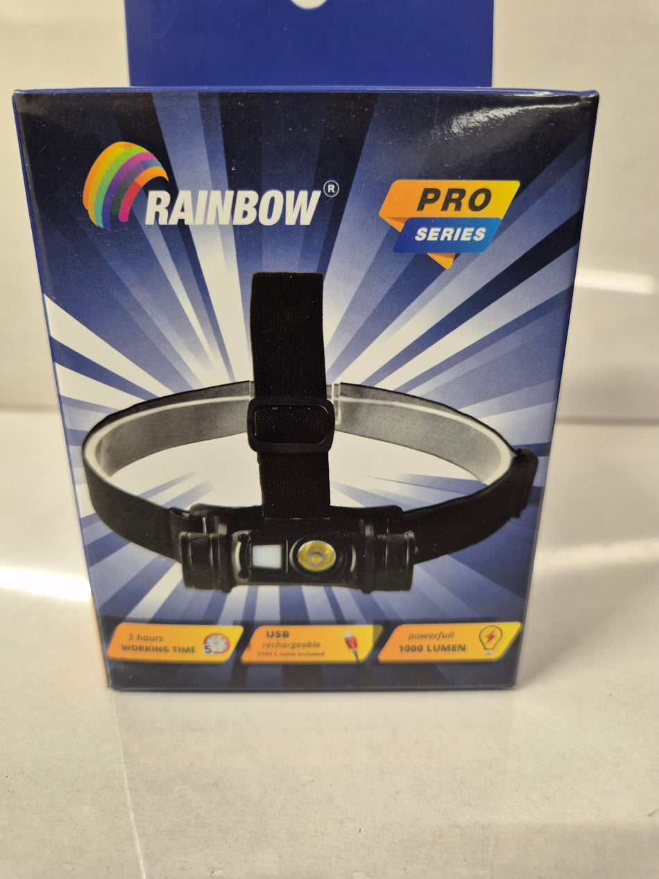 Rainbow hoofdlamp 1000lm