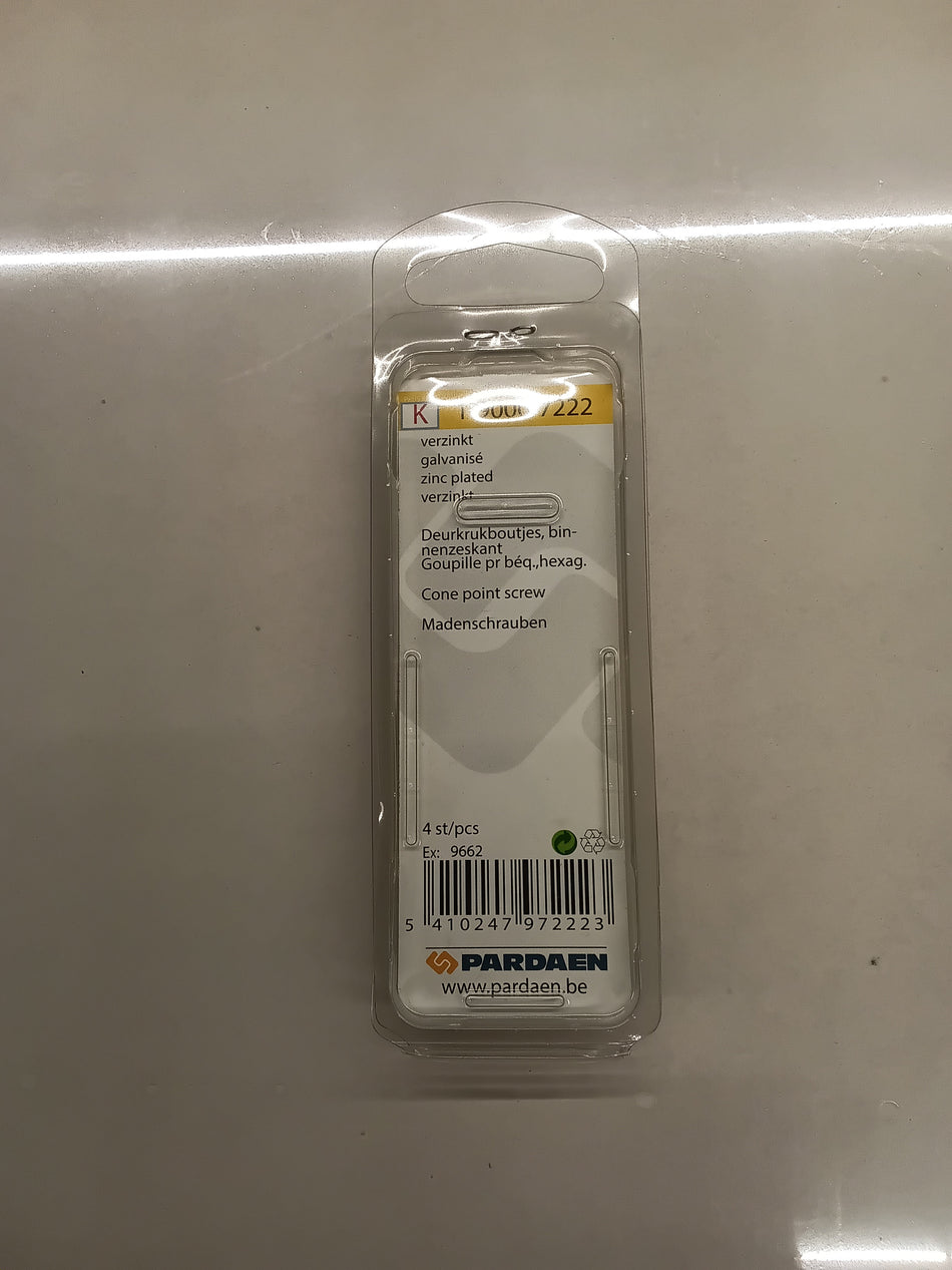 DEURKRUKBOUTJES BINNEN ZESKANT - M5 x 5 mm