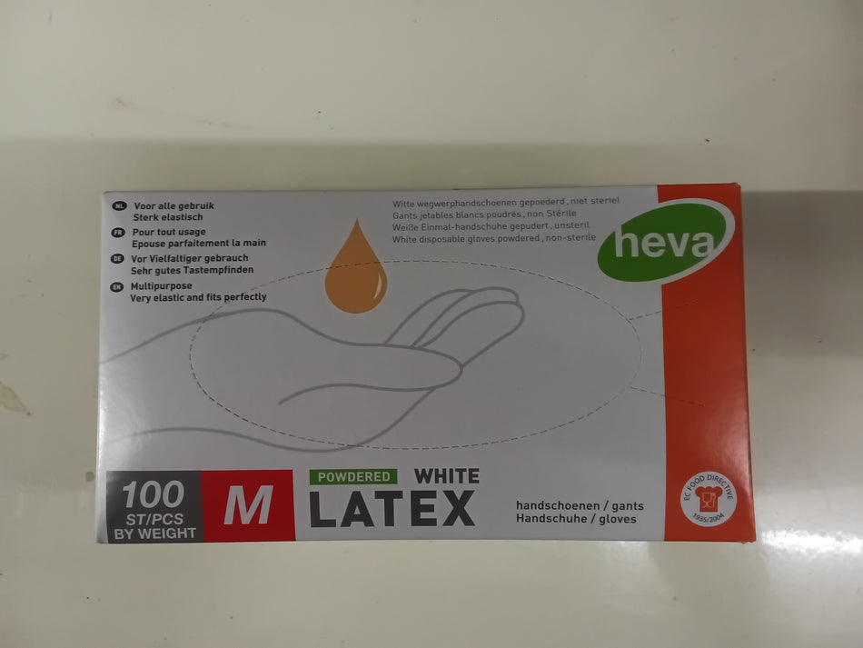Latex handschoenen M 100st