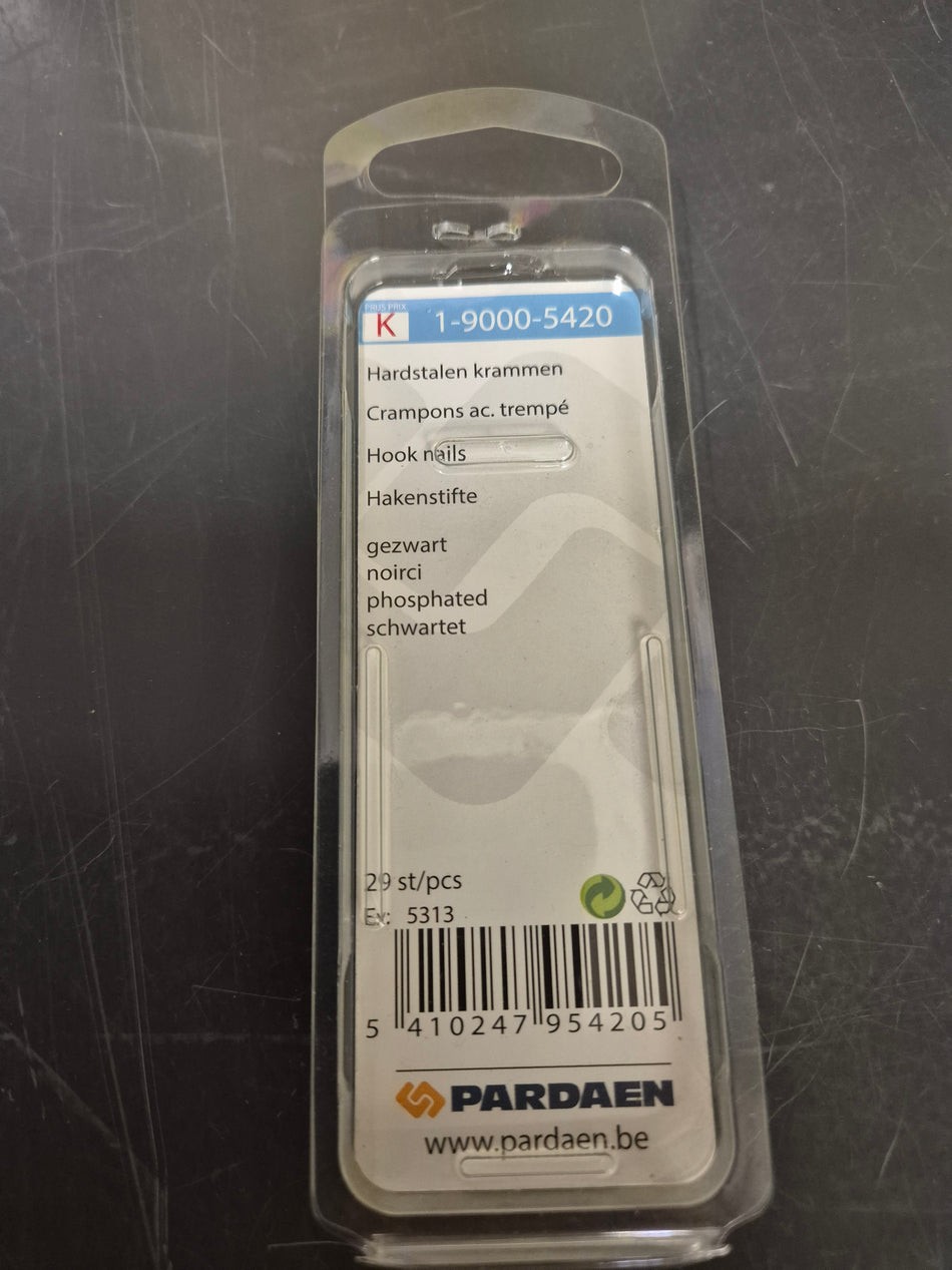 hardstalen krammen gezwart 2x20mm