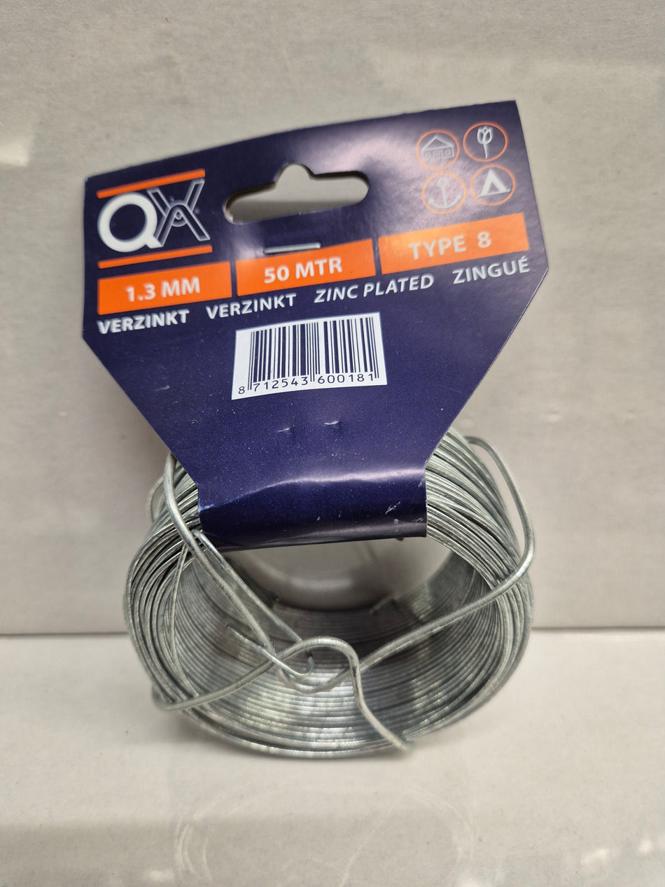 BINDDRAAD VERZINKT No 8 50M - 1,3MM