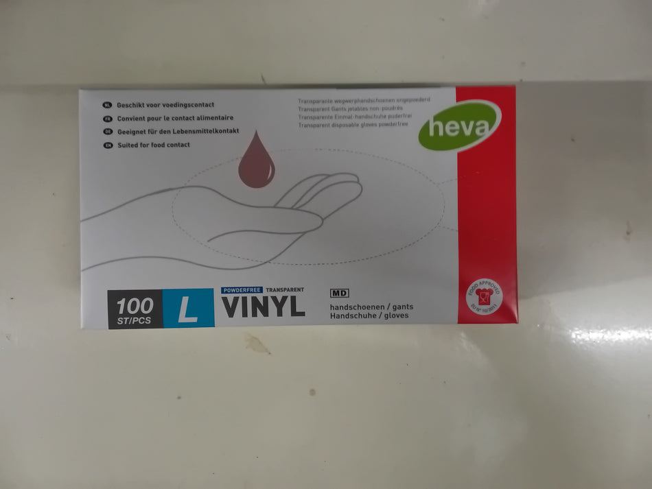 Vinyl handschoenen L 100st