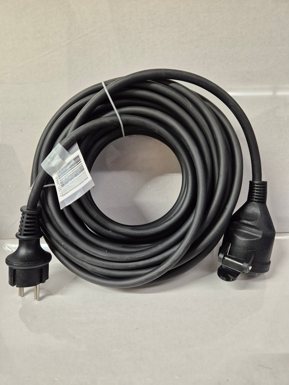 Verlengsnoer zwart 15m