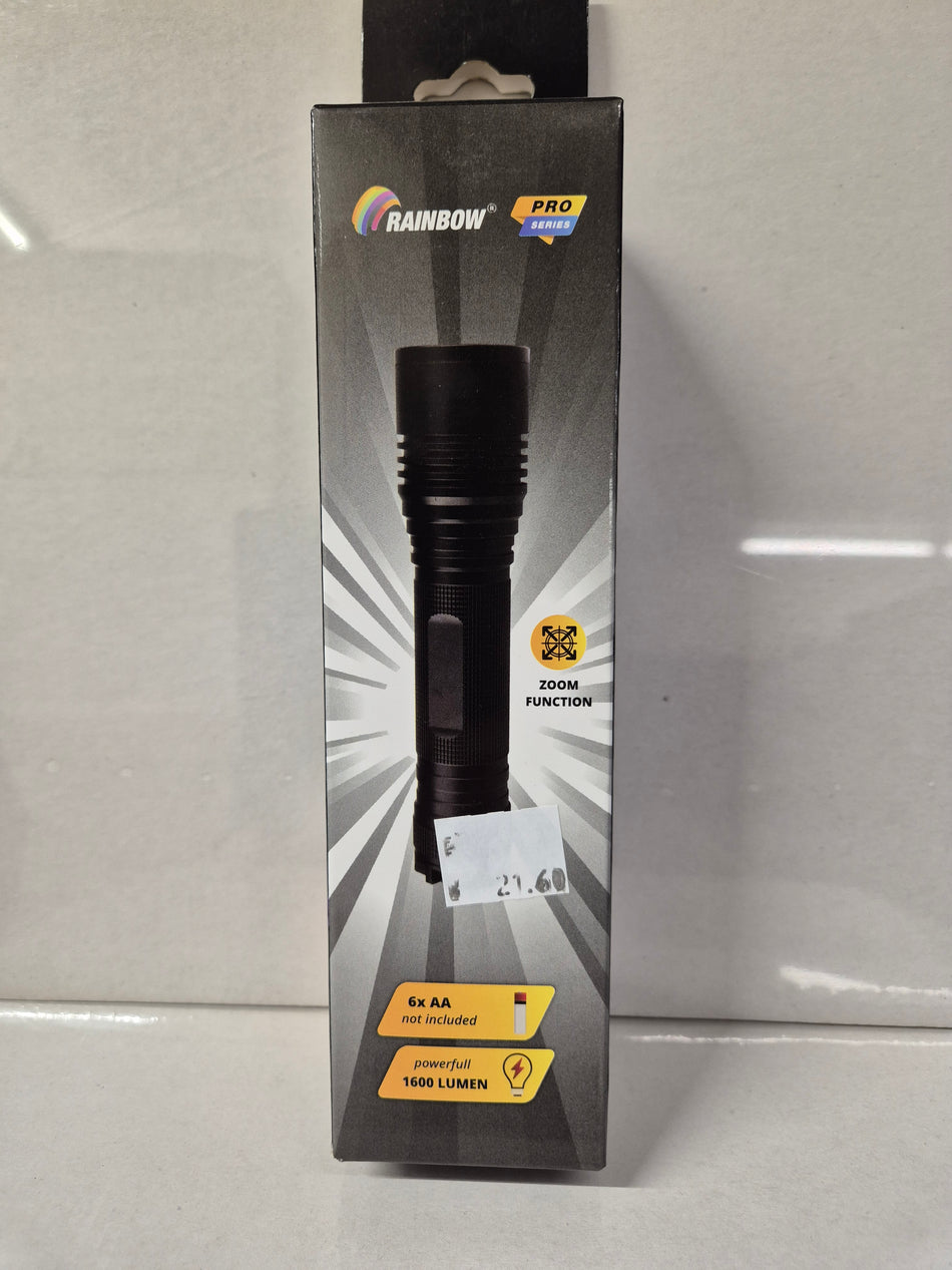 Rainbow krachtige zaklamp 1600 lummen.