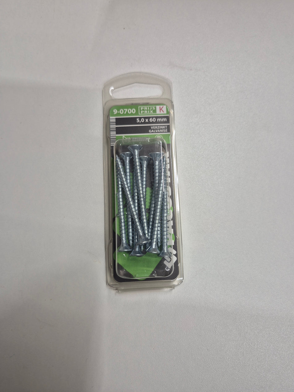 Verzinkt 5,0x60mm