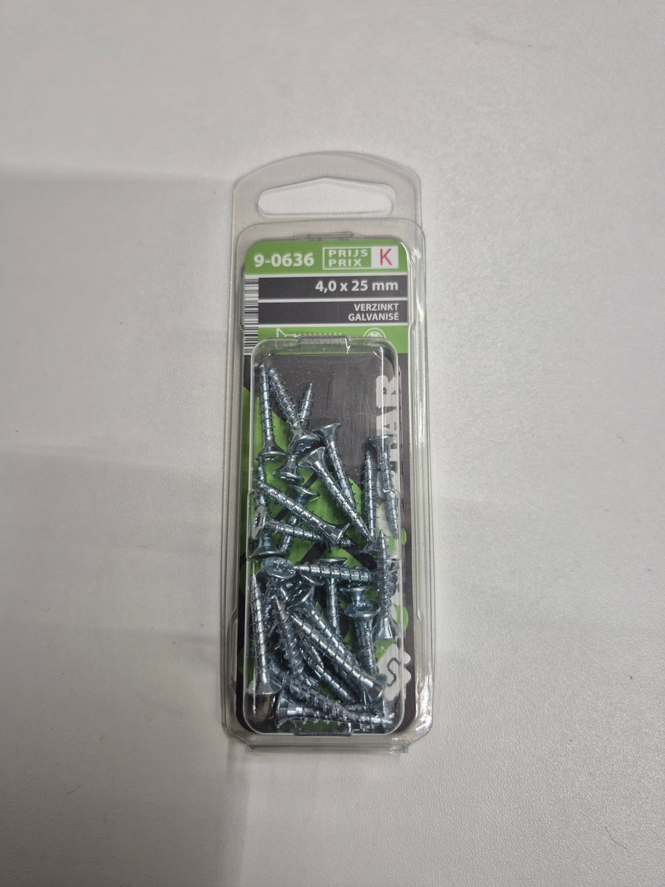 Verzinkt 4,0x25mm