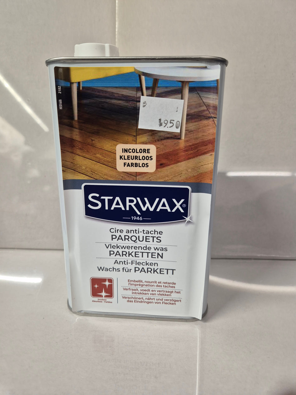 Starwax kleurloze boenwas voor houten vloeren 1l