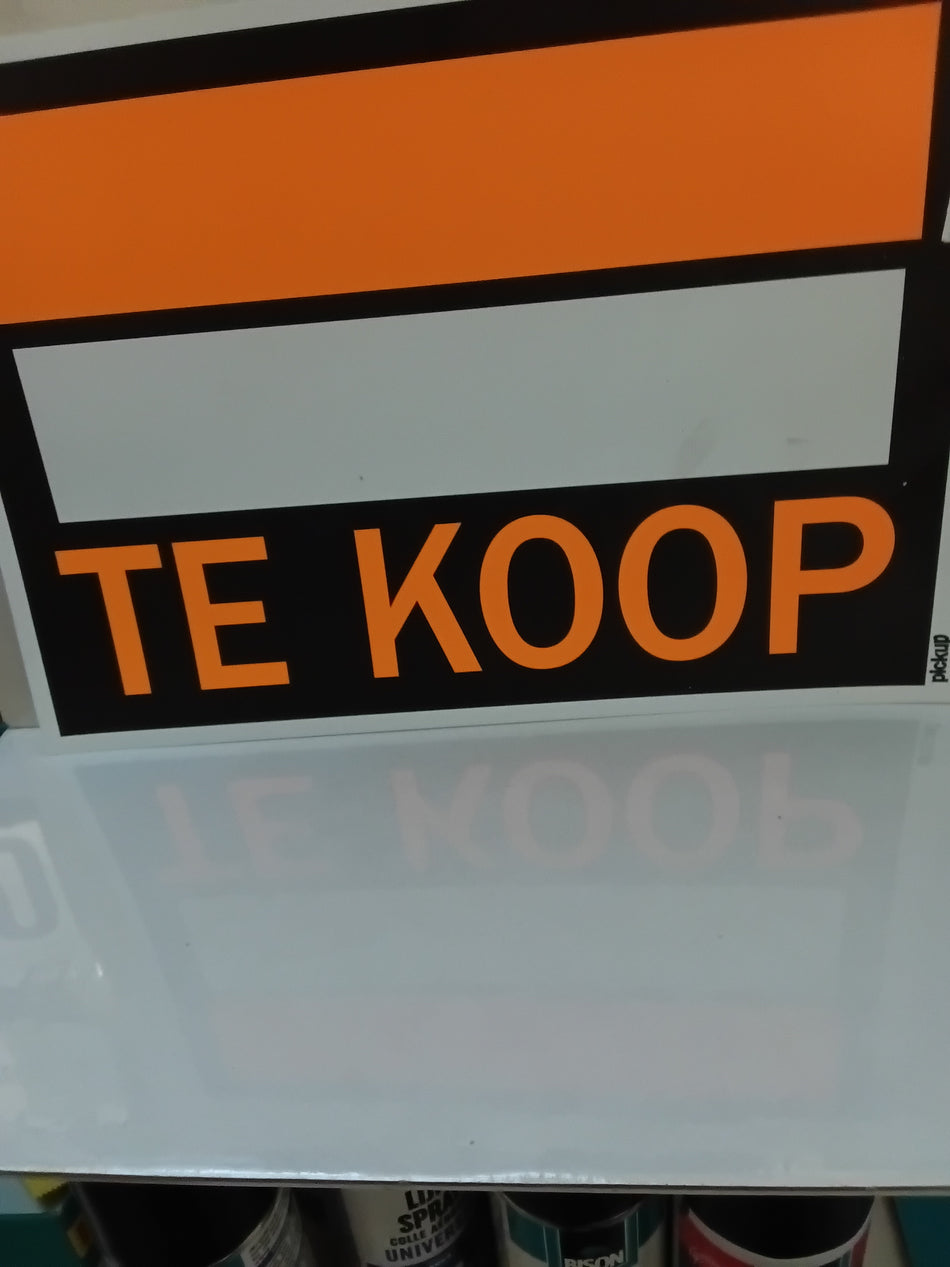 AFFICHE KUNSTST. "TE KOOP" - 330x230mm