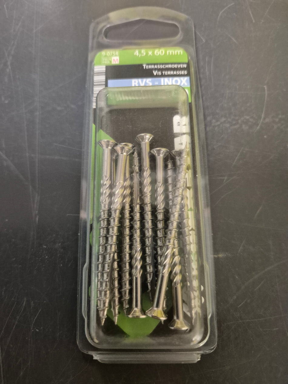 Rvs 4,5x60mm