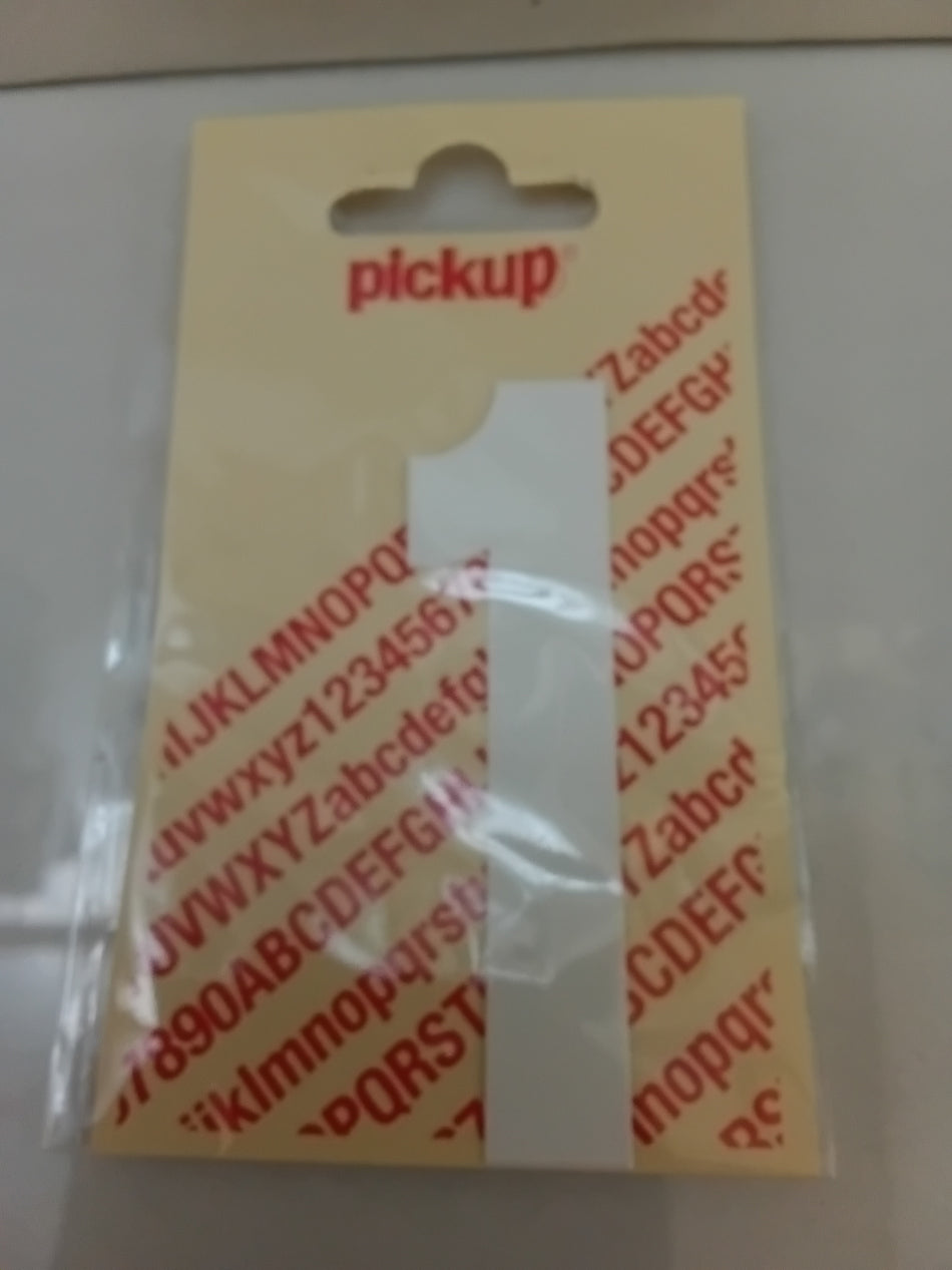 Pickup cijfer 1 90mm