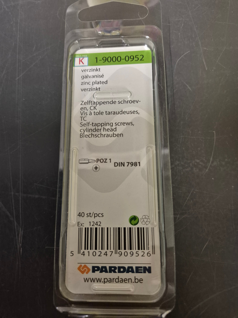 Zelftappende schroeven cil.kop - 2,9 x 13 mm