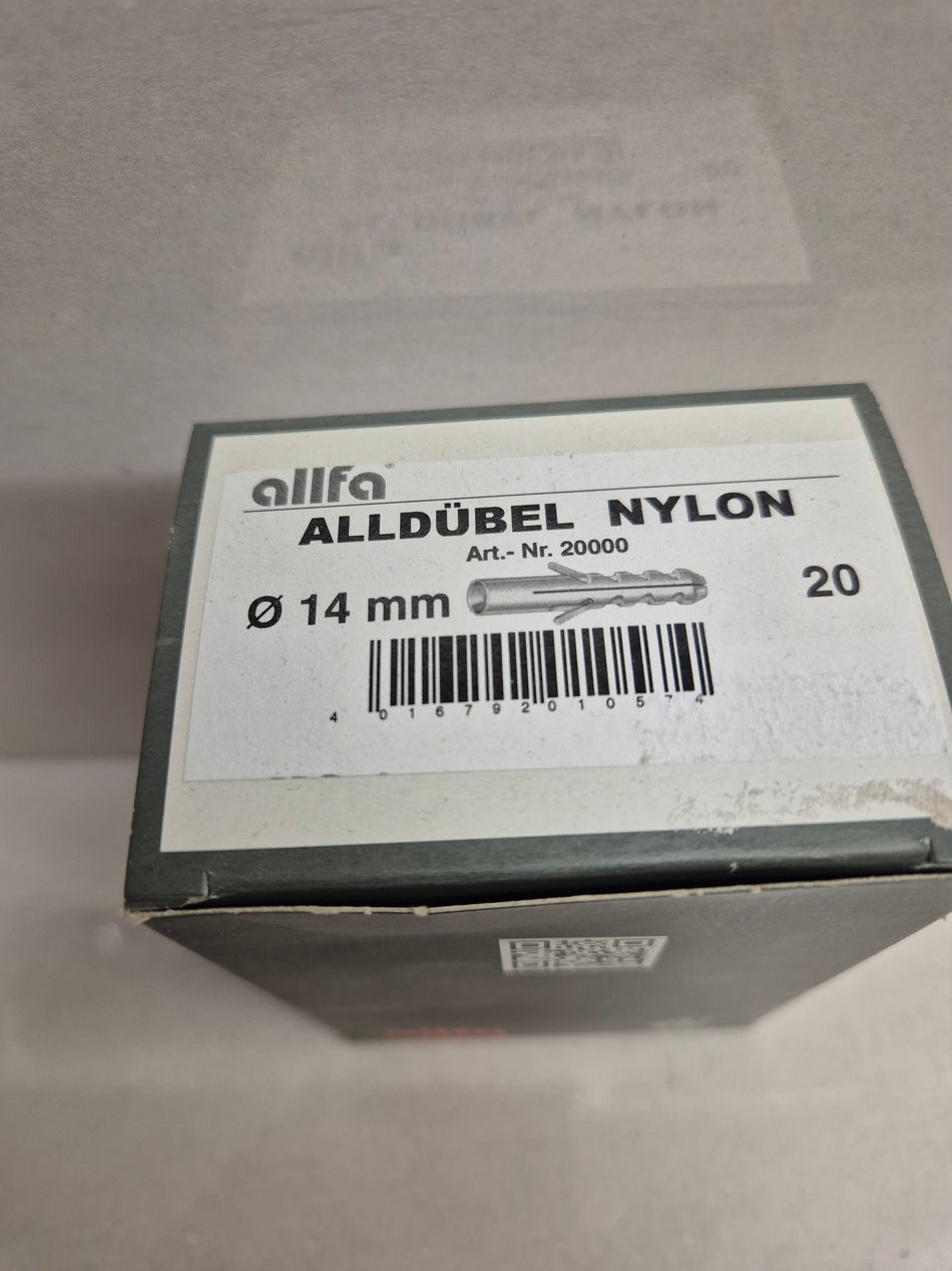 Allfa pluggen 14mm 20 stuks