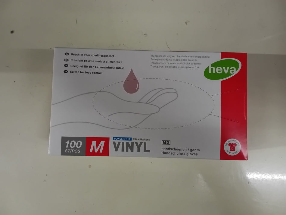 Vinyl handschoenen M 100st