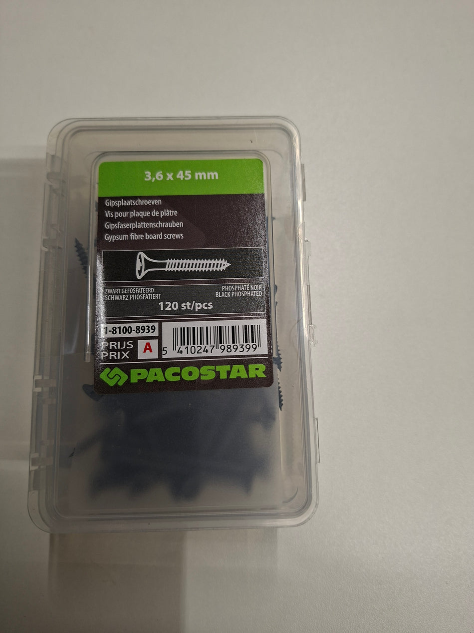 Gipsplaatschroeven 3,6x45mm