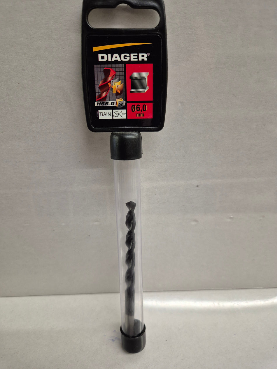 Diager Tiain HSS Metaalboor 6mm