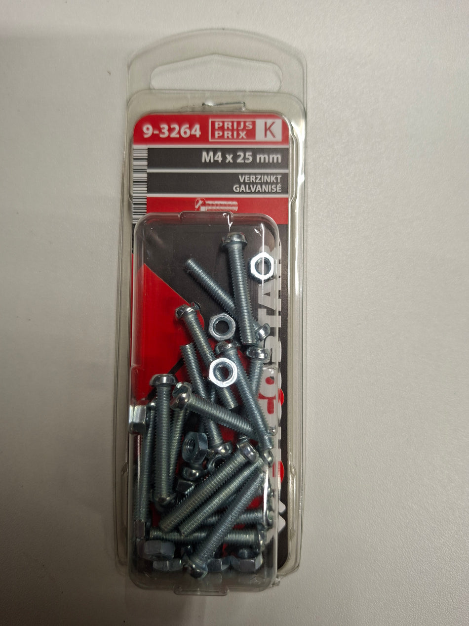 Verzinkt m4x25mm