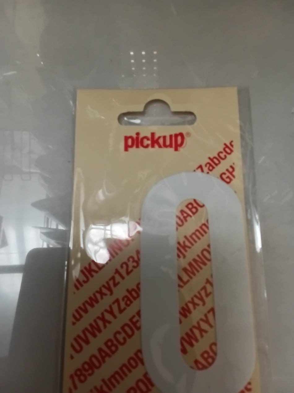 Pickup pvc cijfer 0 90mm