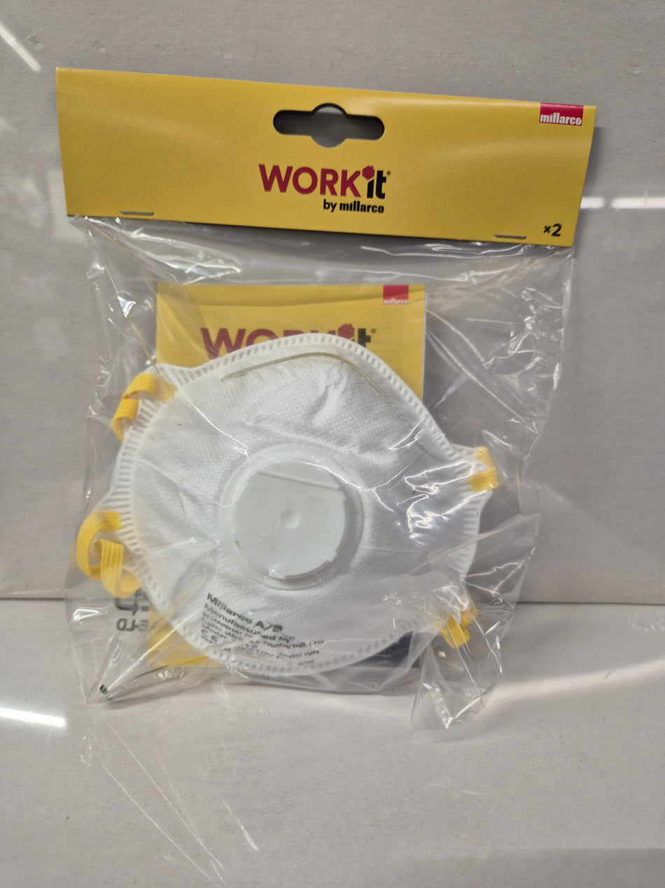 2 STOFMASKERS MET VENTIEL - FFP2V
