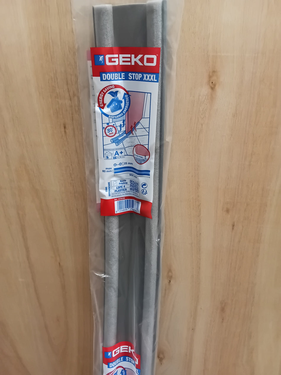 Geko Dubbel tochtprofiel grijs