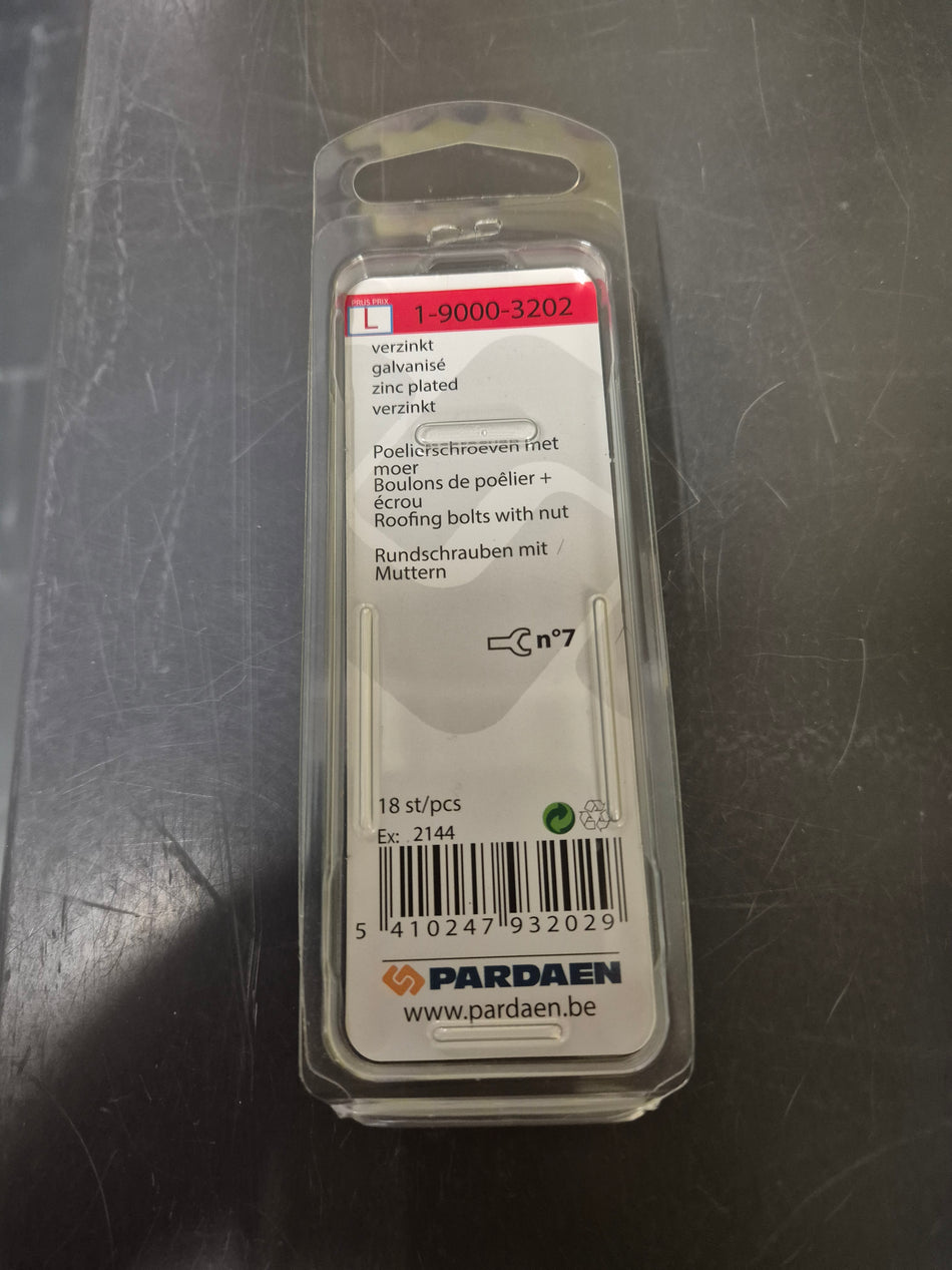 Polierschroeven met moer - M4 x 25 mm