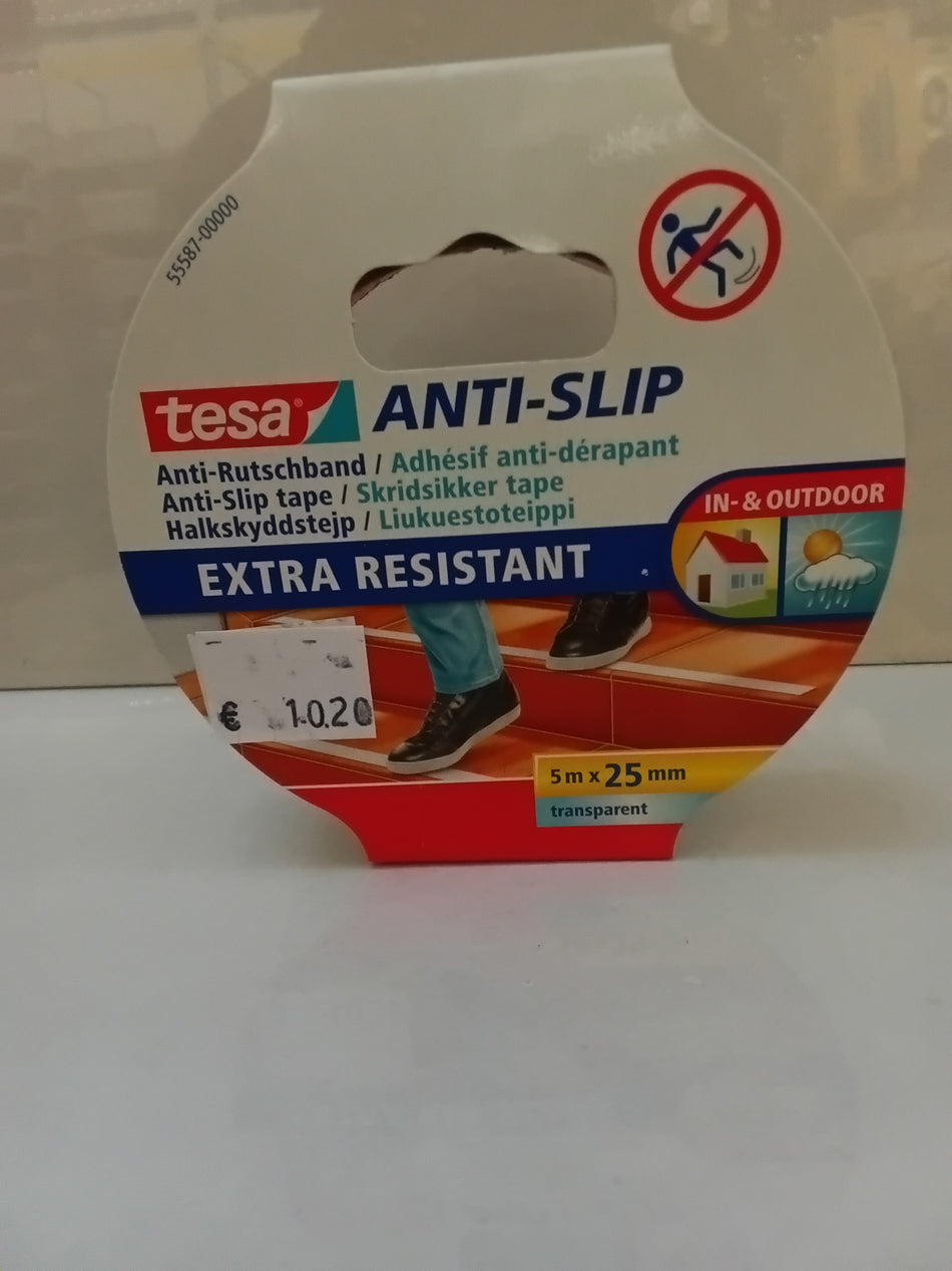 Tesa antislip wit 5mx25mm