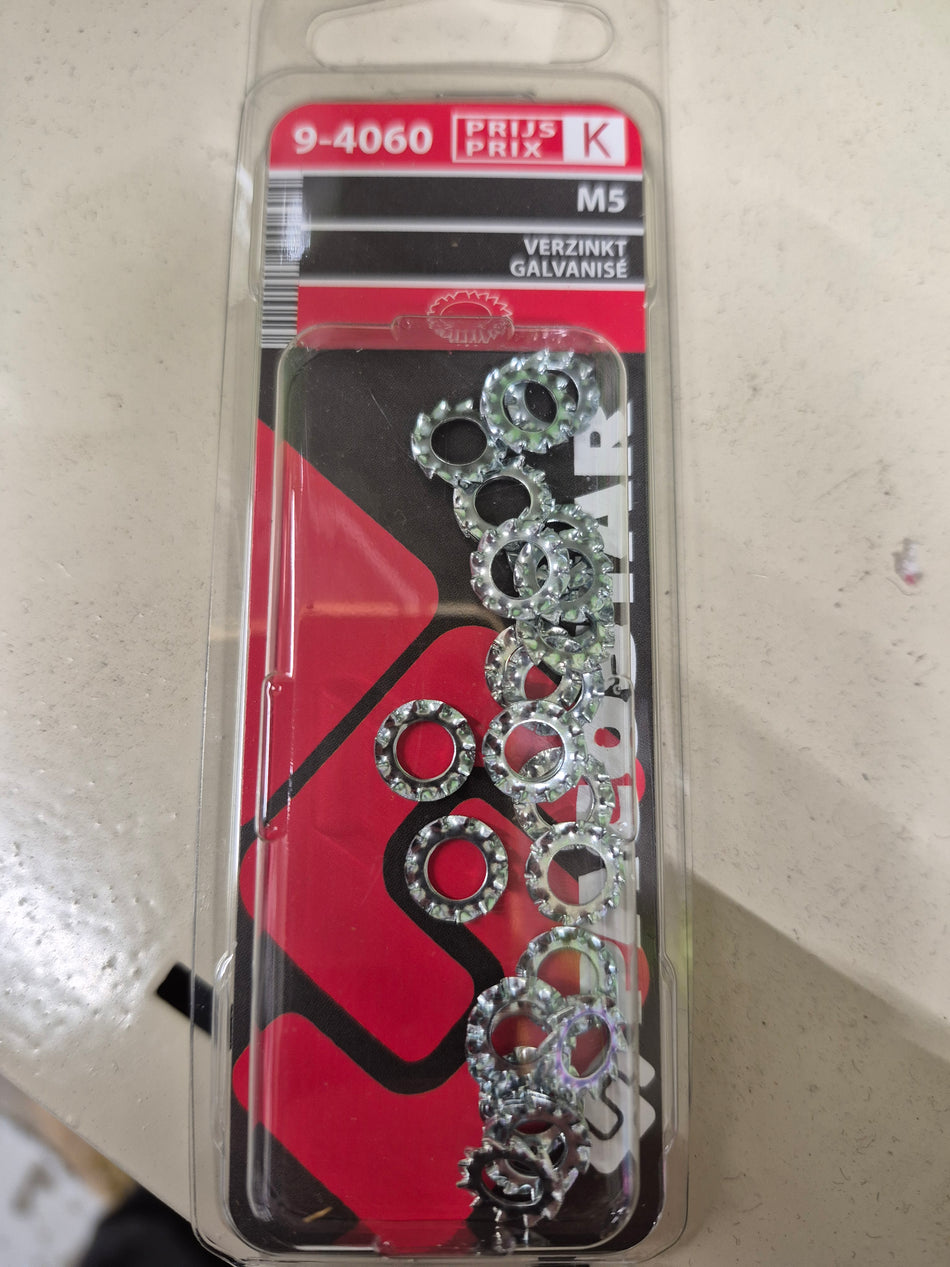 Waaierringen M5 Verzinkt