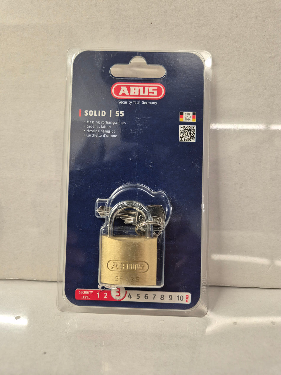 Hangslot ABUS 35 mm messing