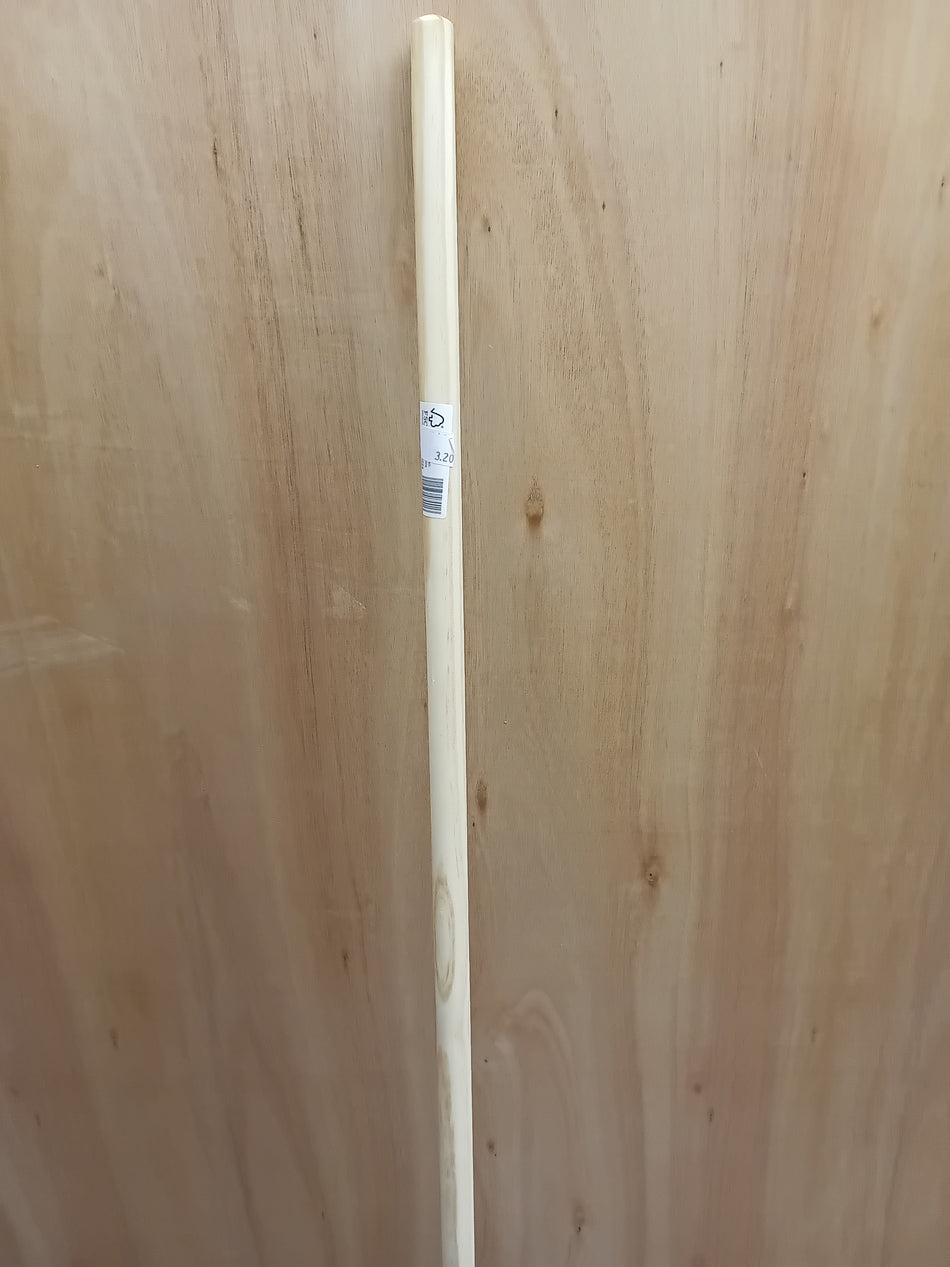 BORSTELSTEEL HOUT 140 cm x 23,5 mm