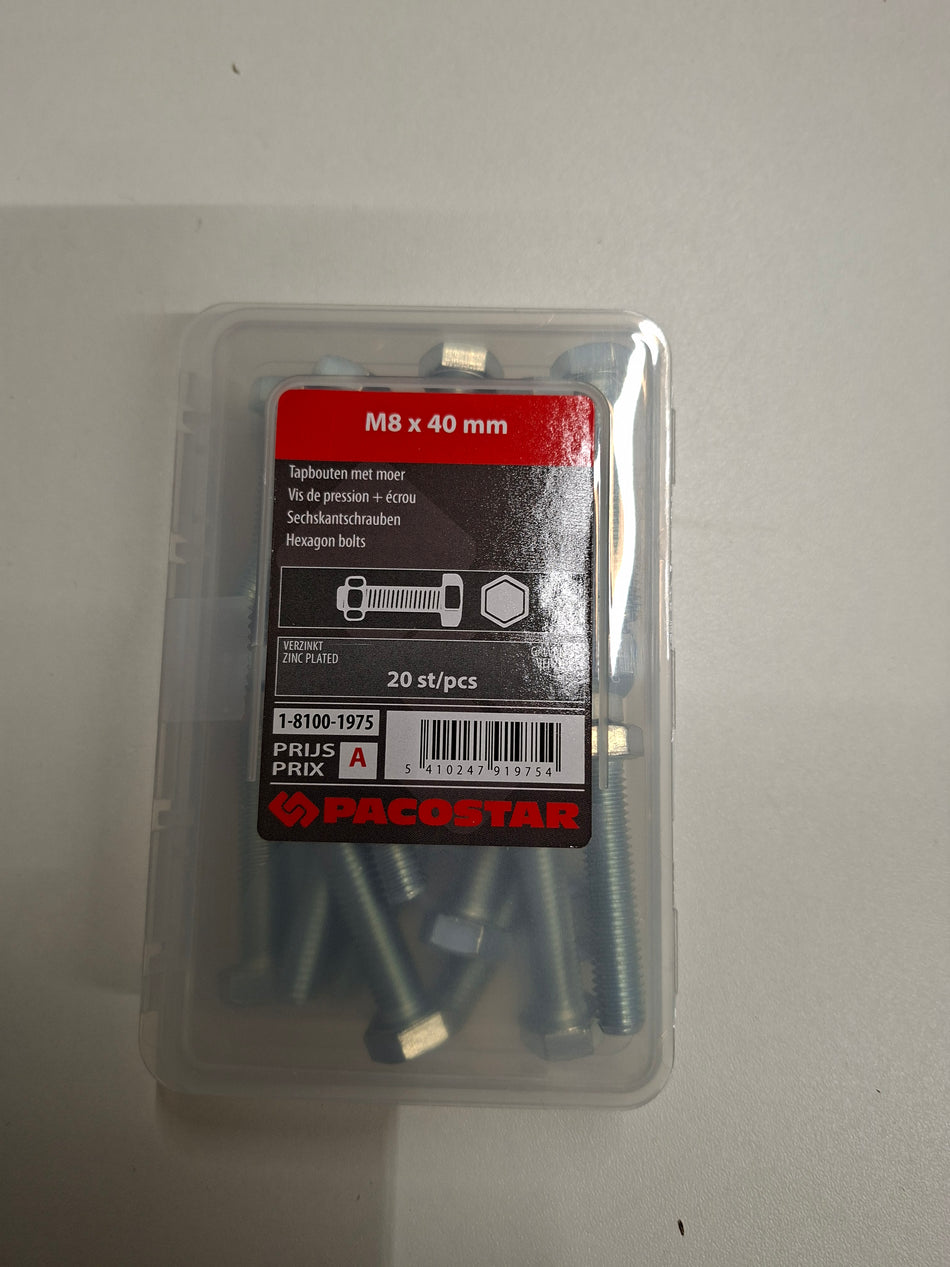 Tapbouten M8x40mm