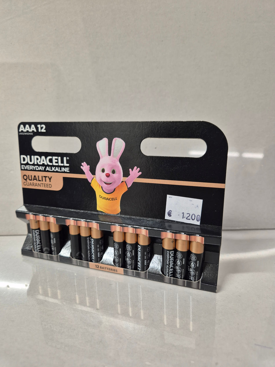 Duracell AAA 12 stuks