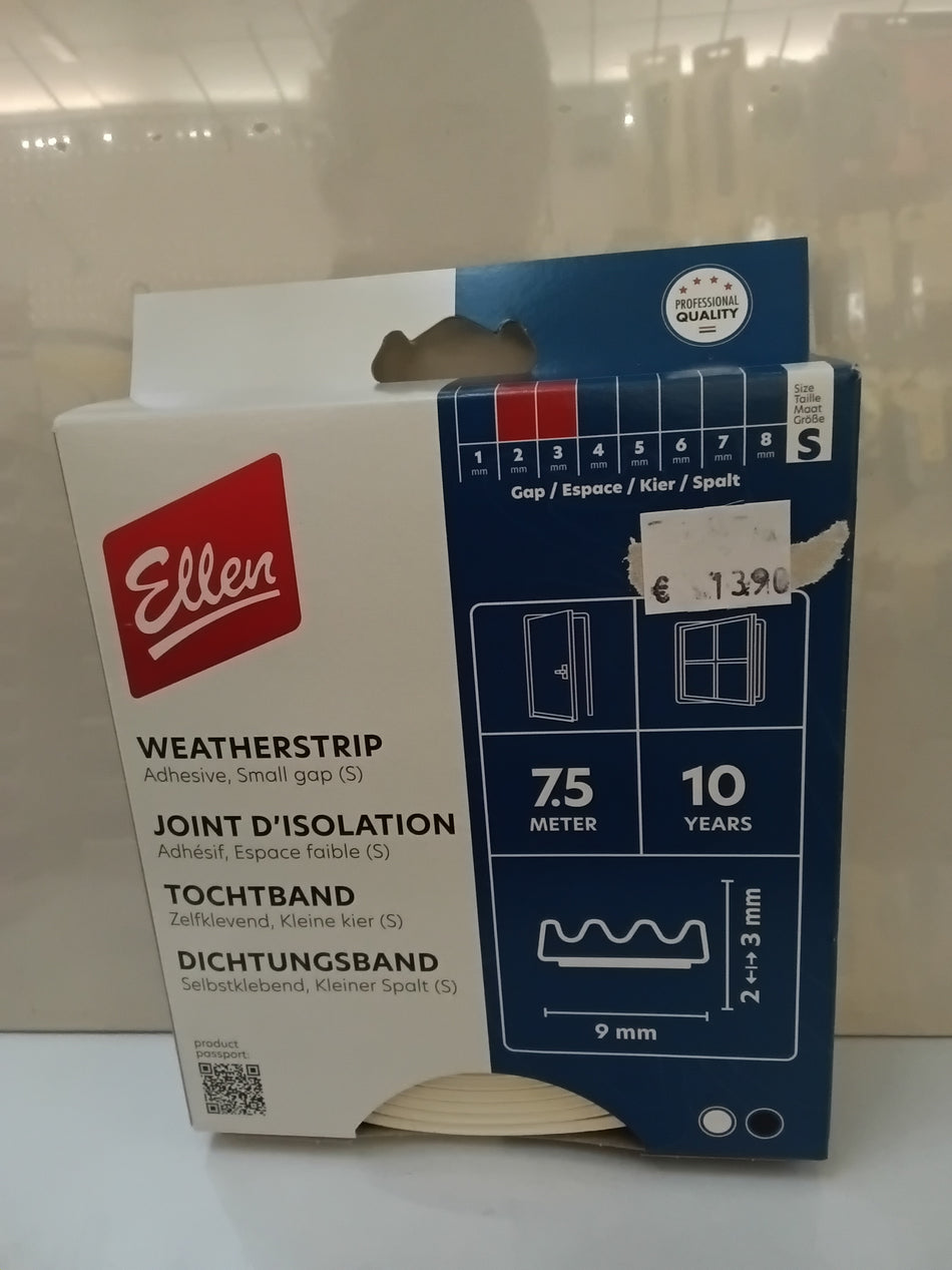 TOCHTBAND, K, WIT 600101050 - 9x3mm - 7.5 M