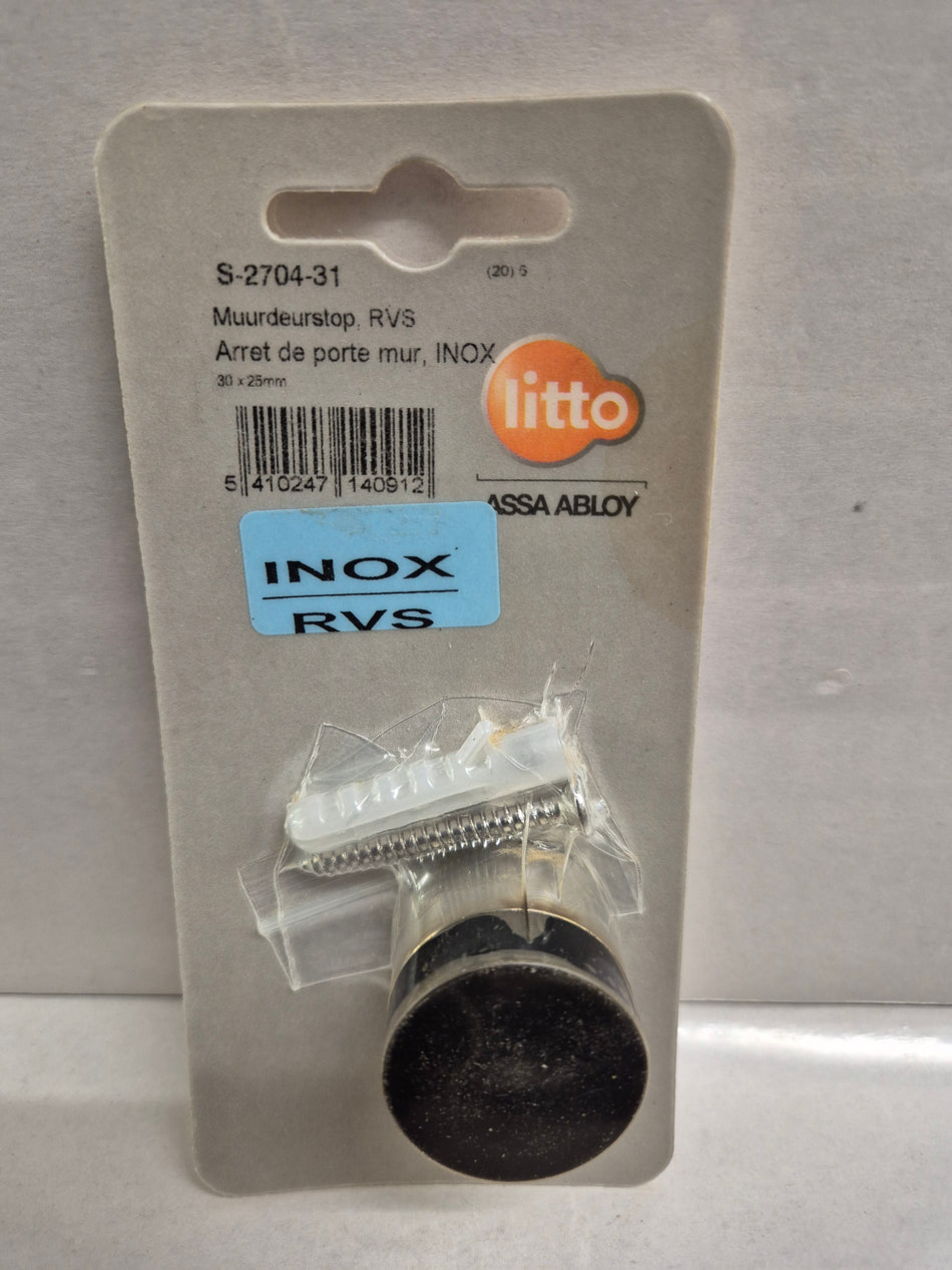 Deurstop Inox Litto 30x25mm
