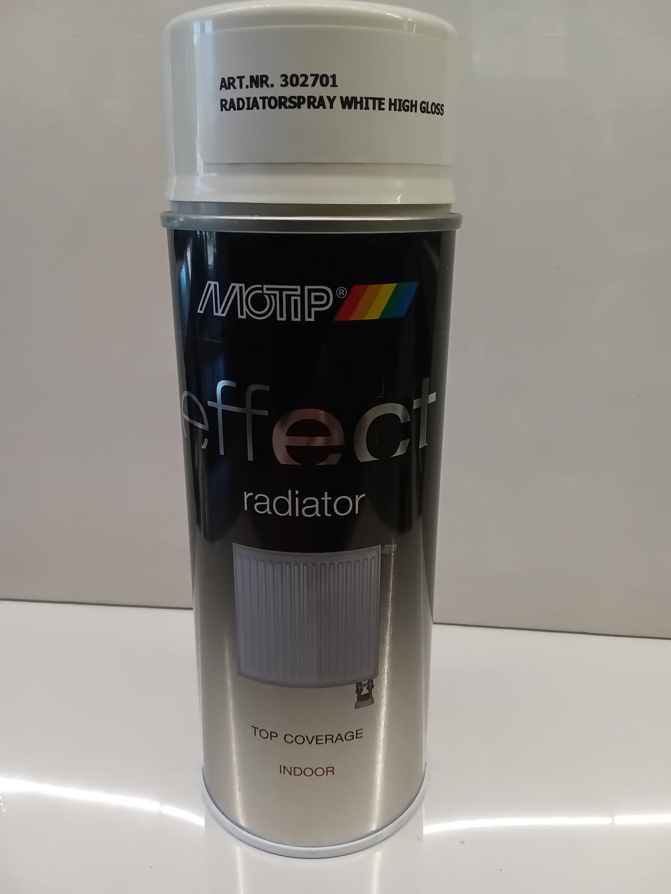 Radiator effect wit glanzend